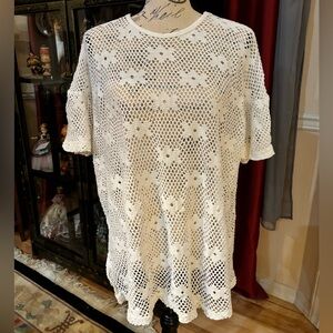 Vintage 1990’s In Gear Mesh Summer Cover Up Top